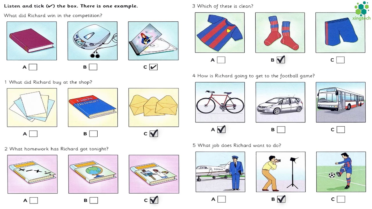 Flyers 8 - Test 1 - Part 4 - Listening with Answer Booklet - YouTube
