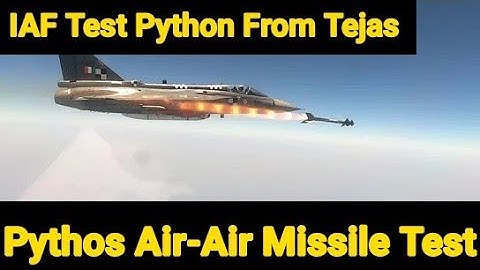 Python Air-Air Missile Test Conduct By Air Force