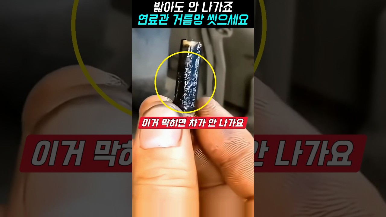 밟아도 안 나가죠, 부품 바꾸기 전에, 연료관 거름망부터 씻으세요