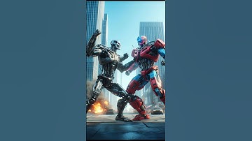 Terminator fights with Transformer💥 Memories of Terminator#ai#aisuperhero#terminator#aimusic#aimusic