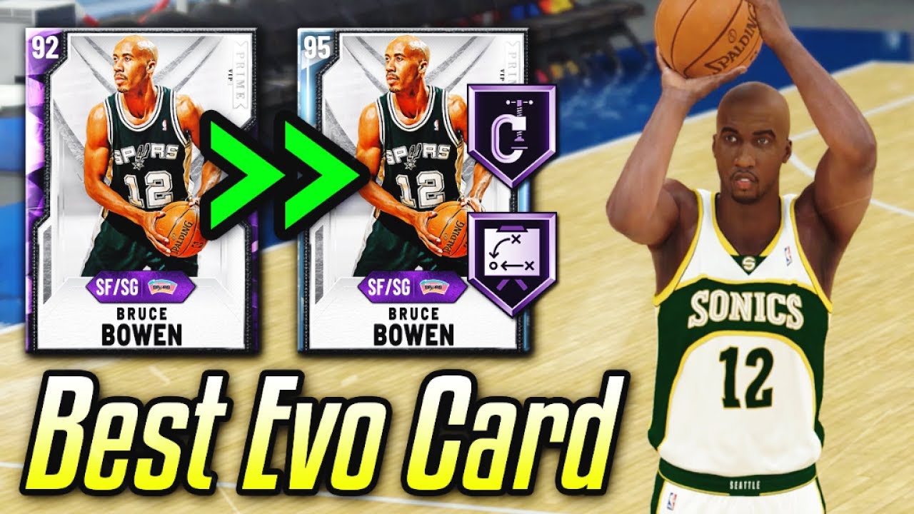 Diamond Evo Bruce Bowen Is The Best Evo Card In Nba 2k Myteam Hof Clamps Quickdraw Youtube