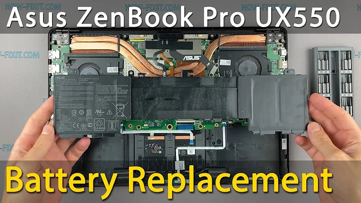 Asus ZenBook Pro UX550VE Battery Replacement