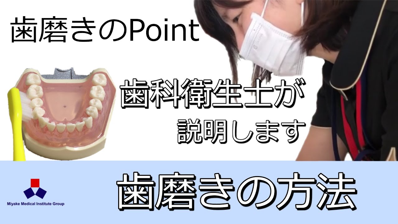 歯磨きの方法とPointについて歯科衛生士が説明します ※監修