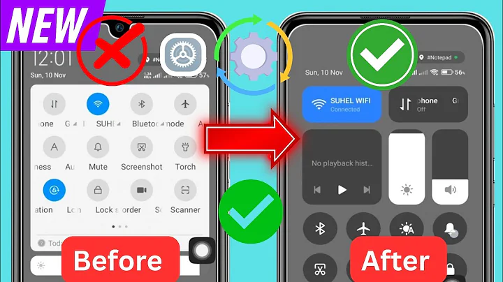 HyperOS Control Center For Redmi 13c Enable Now || How To Change New Control Center Redmi 13c