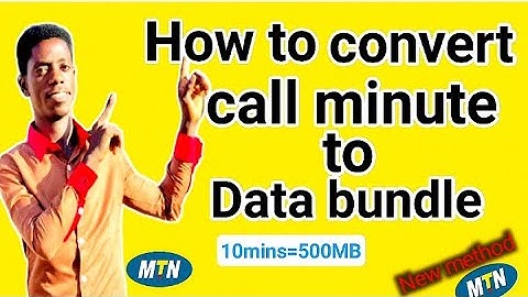 How to convert call minute to data bundle
