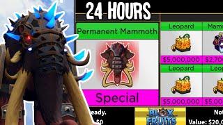 Trading PERMANENT MAMMOTH for 24 Hours in Blox Fruits
