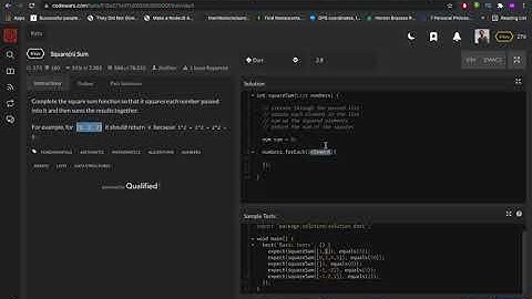 Dart: square all numbers in a list and return their sum