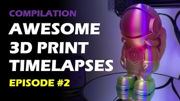 Ep 2: Satisfying 3D Printing Timelapse / Octolapse Compilation (Creality Ender 3 V2)