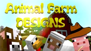 6 Animal Farm Designs & Ideas! (for Villages & Towns) - Minecraft