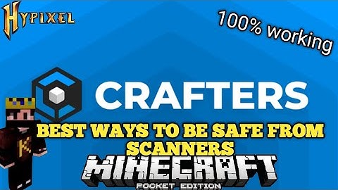 HOW TO BE SAFE FROM GETTING SCAMMED IN CRAFTERSMC #craftersmc #wenpixel #hypixel #satnetwork