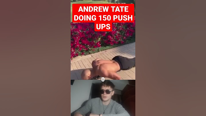 Andrew Tate does 150 push ups in 5 minutes