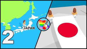 Flag Painters - Gameplay Walkthrough Part 2 - Japan