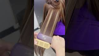 Botox Brazilian keratin with highlights and color #colors #colortrend #hairtransformation