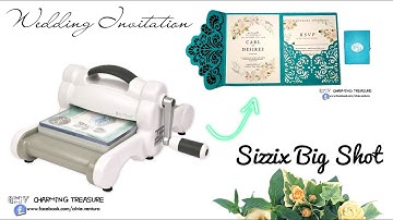 DIY Trifold Invitation With Pocket By Using  Sizzix Big Shot