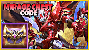 MIRAGE CHEST CODE + NEW UDPATE NEW SKINS| Mobile Legends Adventure