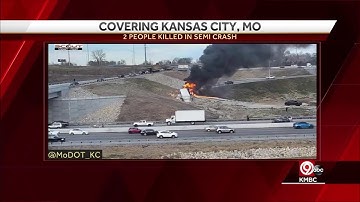 KCPD investigates fatal crash involving tractor-trailer at I-70, I-435