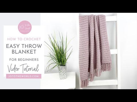 How to Crochet Beginner Crochet Throw Right Handed