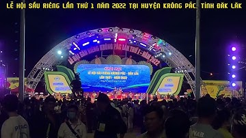 Không khí tấp nập, náo nhiệt, đông vui tại lễ hội sầu riêng lần 1 năm 2022 tại Krông Pắc, Đăk Lăk