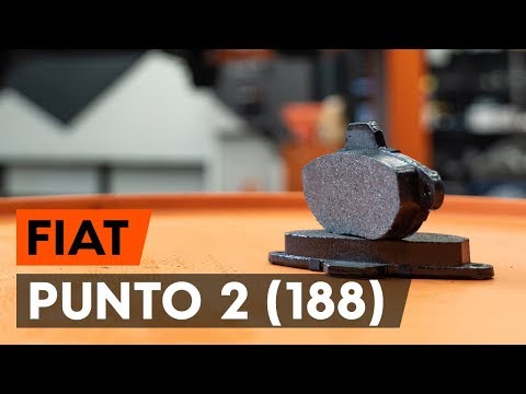 Kako zamenjati sprednjih zavorne ploščice na FIAT PUNTO 2 (188) [VODIČ AUTODOC]