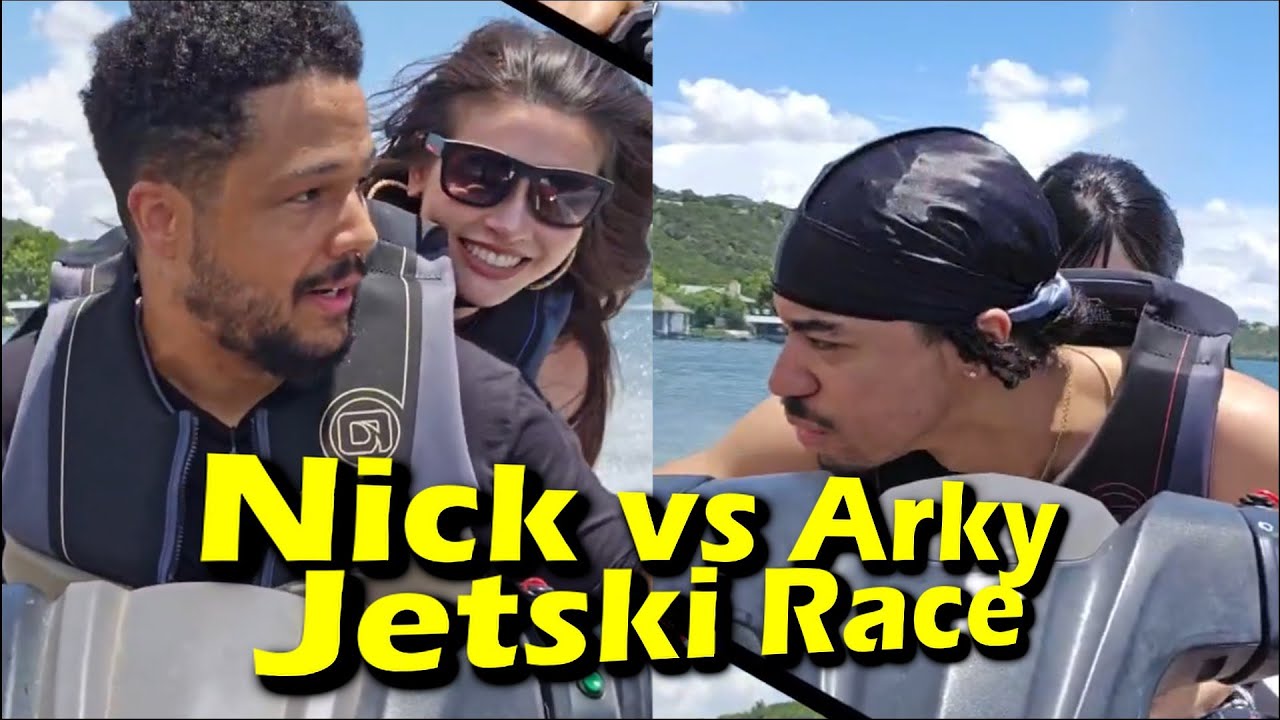 Nick and Arky Race on the Jetskis