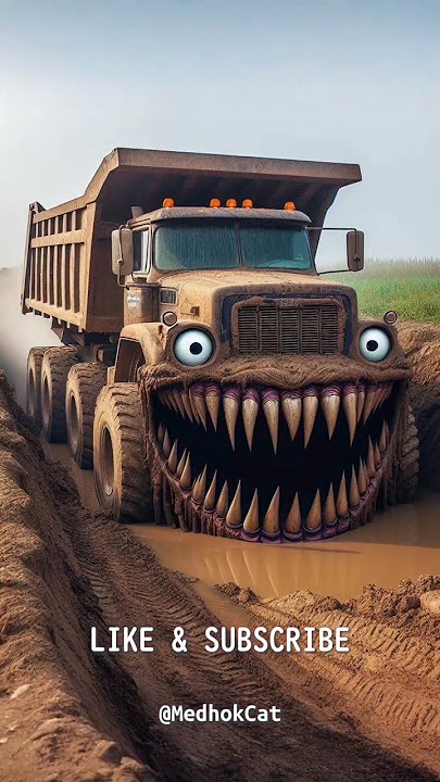 Evolution of Smiling Face Dump Truck #dumptruck #barbie