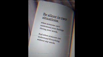 Silence isn