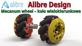 [318] Alibre Design - mecanum wheel | omni-wheel | koło wielokierunkowe - tutorial - płyta boczna