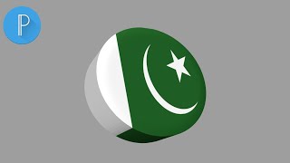 How to Make Pakistan Flag in 3 Minutes | PixelLab Tutorial screenshot 3
