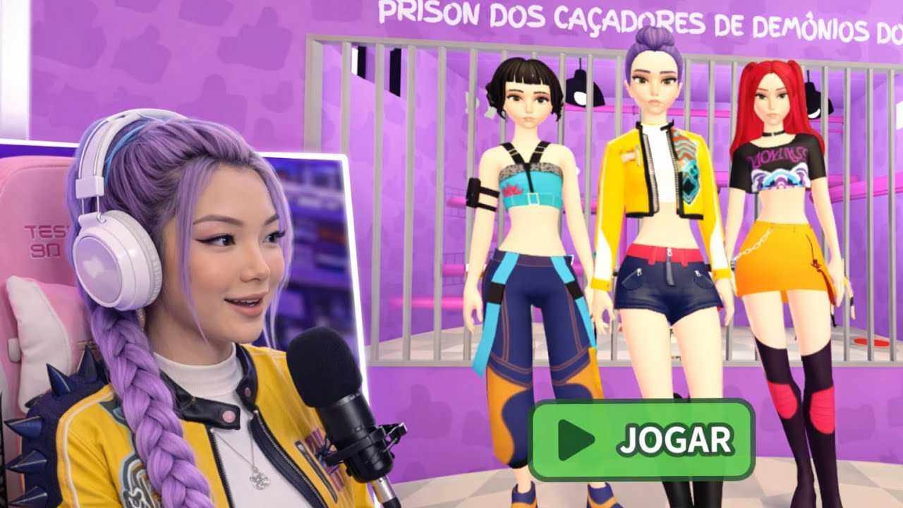 KPOP DEMON HUNTERS PRISÃO RUN 🎤🎶