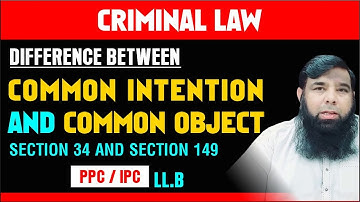 Common Intention Vs Common Object || Common Object and Common Intention Difference.