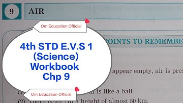 4th STD E.V.S - 1 (Science) Workbook Chp 9 Air @OmEducationOfficial