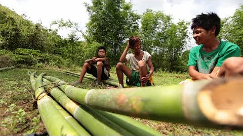 Kids in Rizal make a living out of bamboo sticks |...