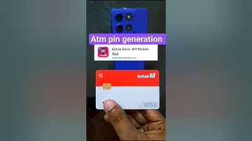 kotak new atm pin generation | how to set new debit card pin kotak 811 | kotak Mahindra bank