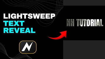 Light Sweep Text Reveal Effect Tutorial | Node Video Editor Complete Guide (2025)
