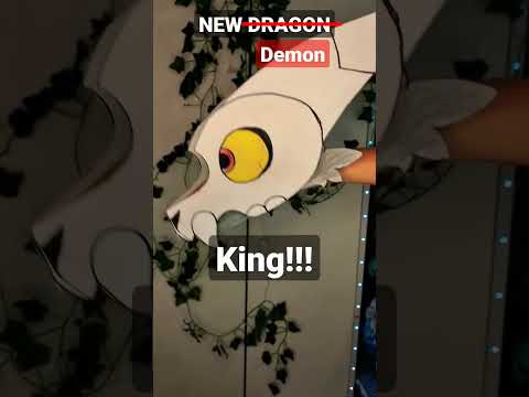 New Dragon #dragonpuppet #paper #paperdragon #art #theowlhouse #kingclawthorne #toh #owlhouse
