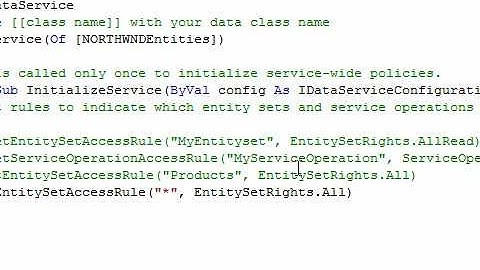 ADO .NET Data Services (Getting Started) Part III