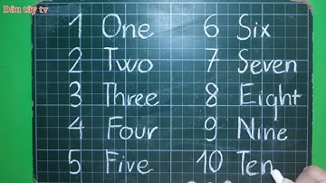 Đếm số Tiếng Anh Từ 1 Đến 10 | Tiếng Anh Từ 1 đến 10 |Counting numbers from 1 to 10 in English
