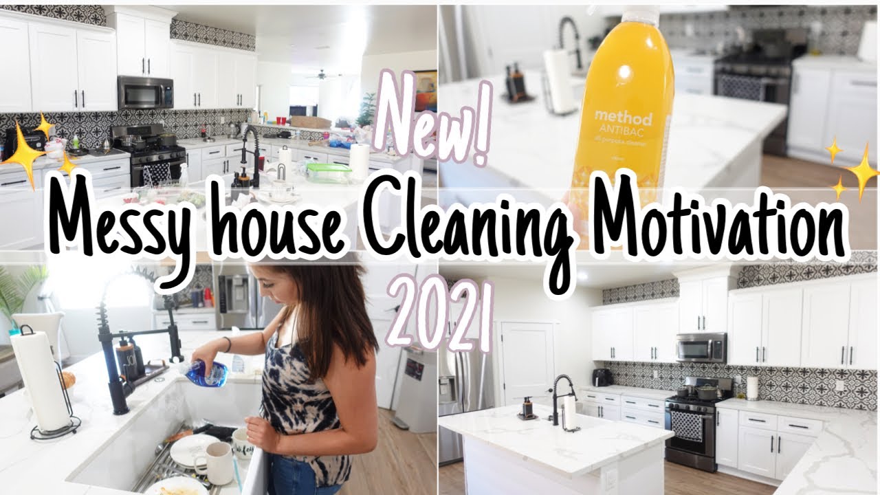 *NEW* MESSY HOUSE CLEAN WITH ME / CLEANING MOTIVATION 2021 /  CLEAN WITH ME