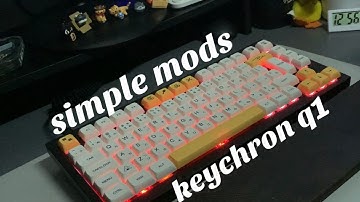 ✨ simple, cheap & easy mods for your keychron q1 | tape & cotton mod