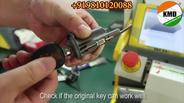 【Kukai Sec E9】How to Cut Buick Excelle or Chevroler Standard Car keys DWO4