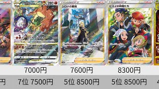 【ポケカ】シロナ高騰！発売1週間後 VSTARユニバース  SR以上全種相場ランキング【Pokémon cards】High rarity cards of VSTAR universe 2022.