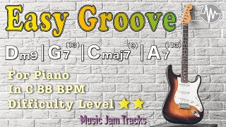 Easy Groove Jam for【Piano】C Major BPM88 | No Piano Backing Track