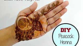 Peacock Inspired Latest Henna Mehndi Design 2015 | DIY Henna Tattoo | HennaAndNailArt screenshot 5