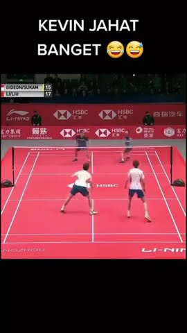 Smash balerina kevin membuat Duo menara terkapar tak berdaya #badminton #shorts