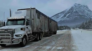 140,000 lbs Super B takes on the steepest hwy descent in the Canadian Rocky Mountains.
