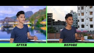 Photoshop CC - Background Change, Crop & Retouch Tutorial - 2016 screenshot 5