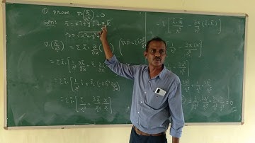 proving  div r^-/r^3 =0