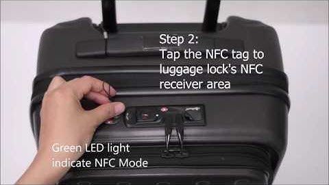 eGeeTouch - How to Unlock with NFC Tag - Smart Luggage Lock (Dual Access)