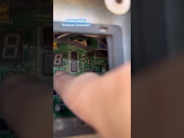 Daikin vrv cihazlarda dış üniteden arıza kodunun görüntülenmesi #daikin #servis #hvac #klima #arıza