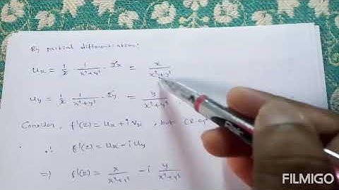 M4 Construction of Analytic function by Milne-Thompson method